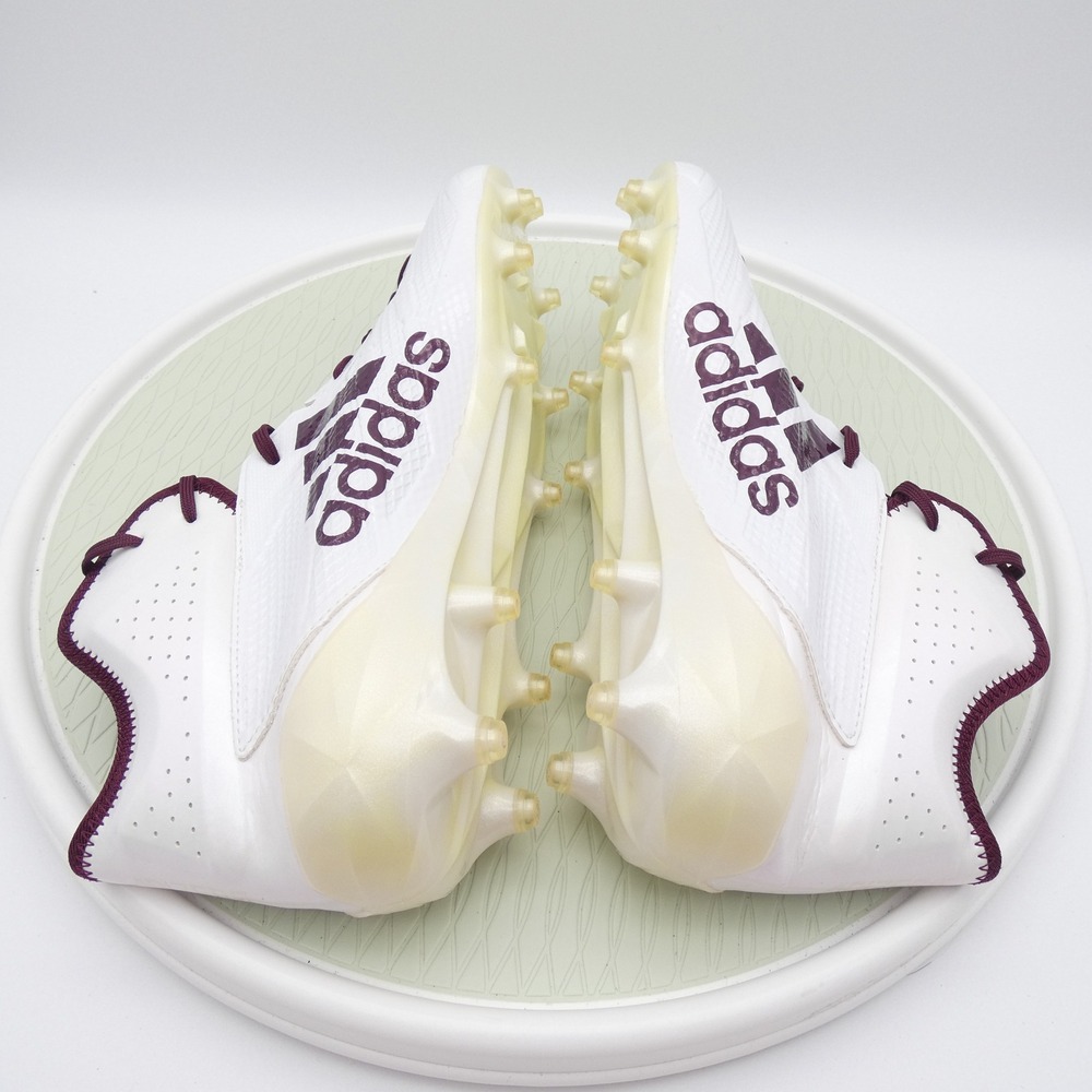 Adidas Adizero 5-Star 6.0 Football Cleats White Maroon BW1088 Mens 14 - Picture 6 of 9